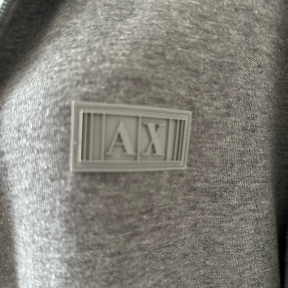 Armani Exchange Men's Grey and BlackJacket, Zip Un. Cotton. Size L - Picture 3 of 12